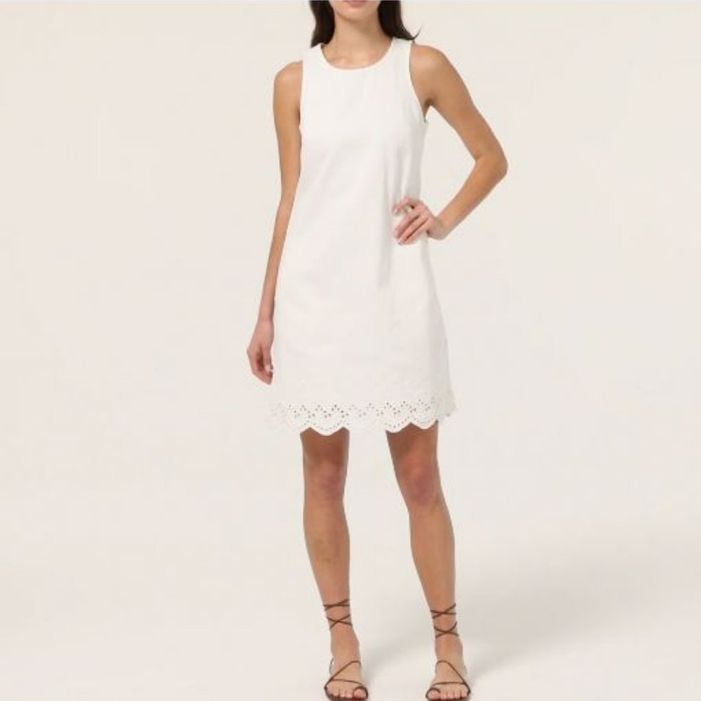 NWT J.Crew white denim shift dress - Picture 5 of 13